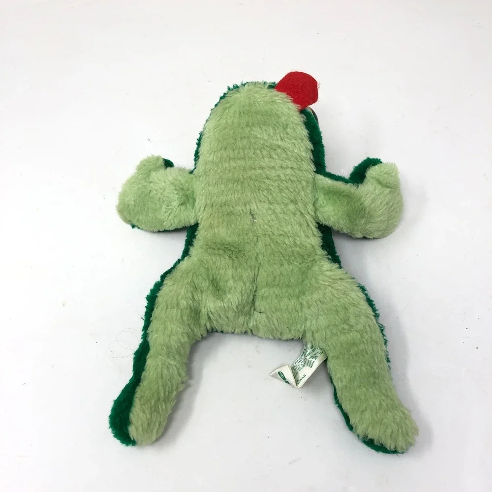 Vintage Russ Fleegle Frog Plush Green Nut Shell Stuffed‎ Animal 149